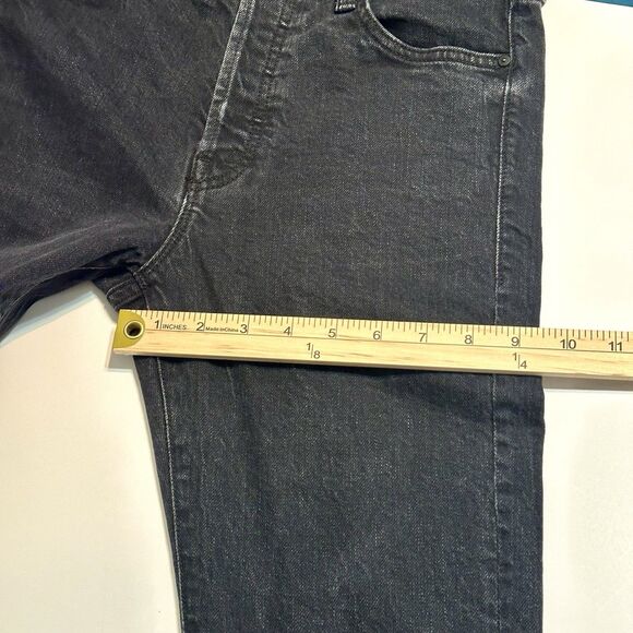 Mother Superior Jeans Black Size 25 The Scrapper Cuff Ankle Fray Who’s Sorry Now - Picture 5 of 14